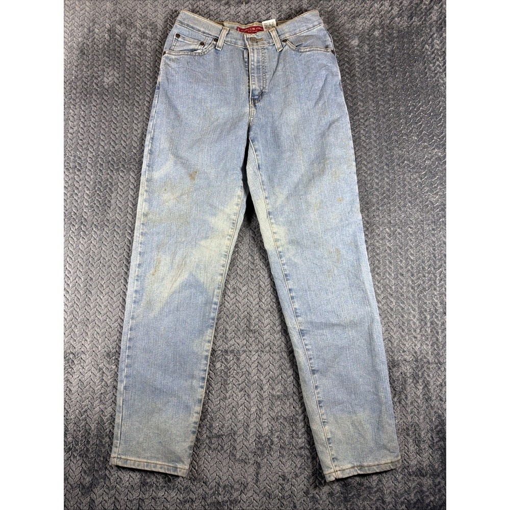 Levis 512 Classic Slim Stretch Jeans Womens 6S‎ Blue Light Wash Mid Rise